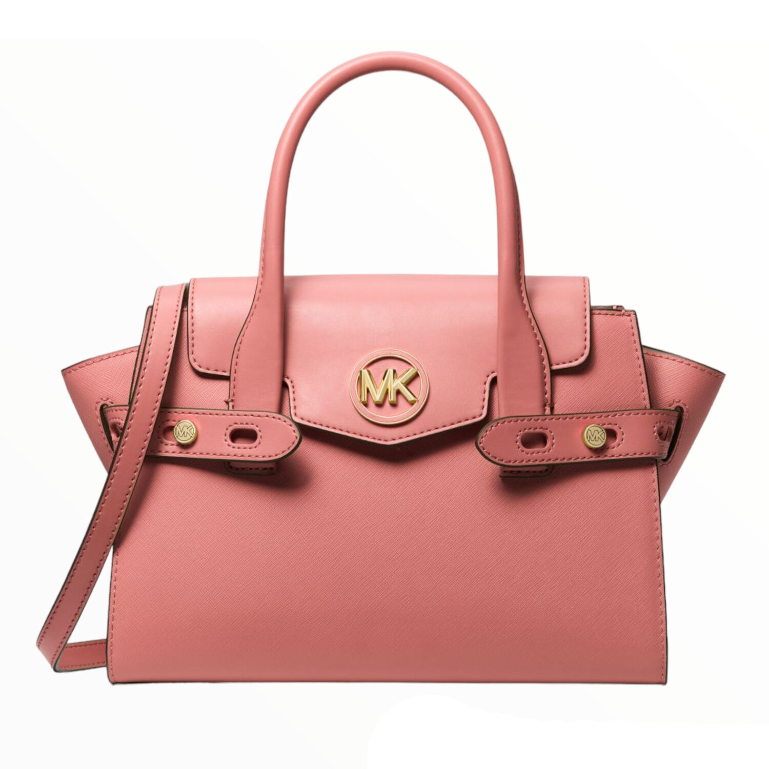 

Сумка Michael Michael Kors Carmen Medium Faux Leather Belted, розовый
