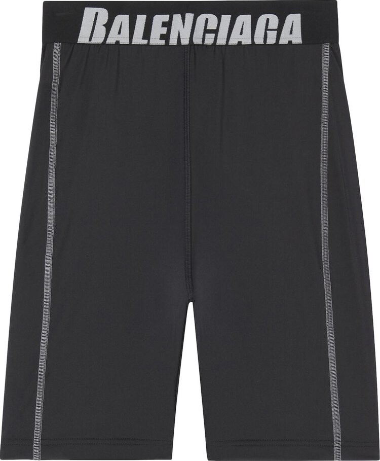 

Шорты Balenciaga Cycling Shorts 'Black/Grey', черный