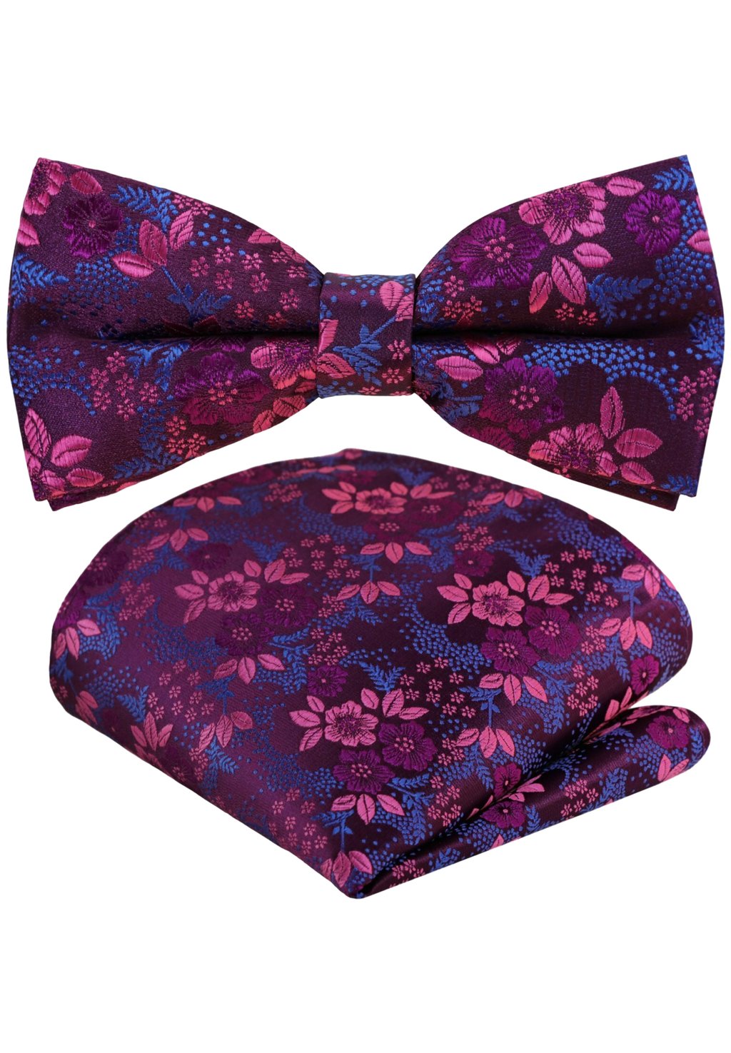 

Комплект из 2 нагрудных платков 2 SET Gassani, цвет bordeaux violett fuchsia altrosa paisley royal blau