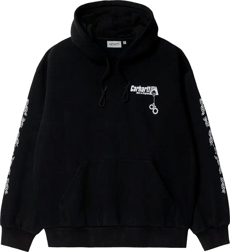 

Толстовка Carhartt WIP Hooded Scramble Sweatshirt 'Black', черный