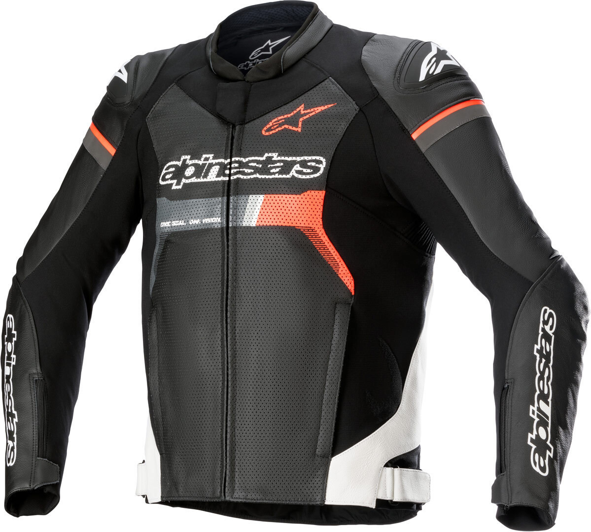 

Alpinestars GP Force Airflow Мотоцикл Кожаная куртка, черный/белый/красный