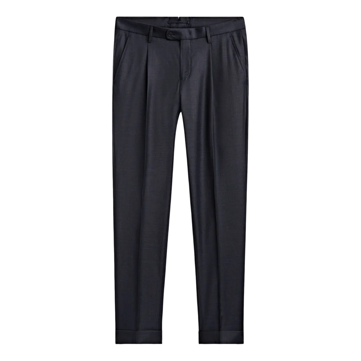 

Брюки Massimo Dutti Blue Check Wool, темно-синий