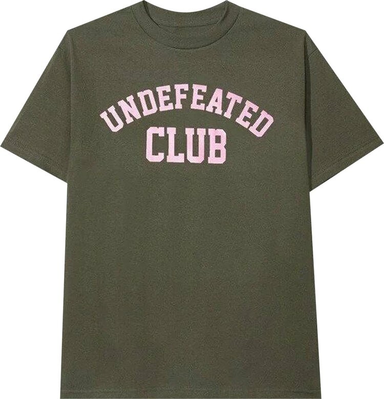 

Футболка Anti Social Social Club x Undefeated Club Tee 'Army', зеленый