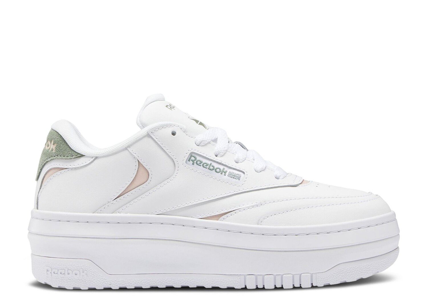 

Кроссовки Reebok Wmns Club C Extra 'White Harmony Green', белый