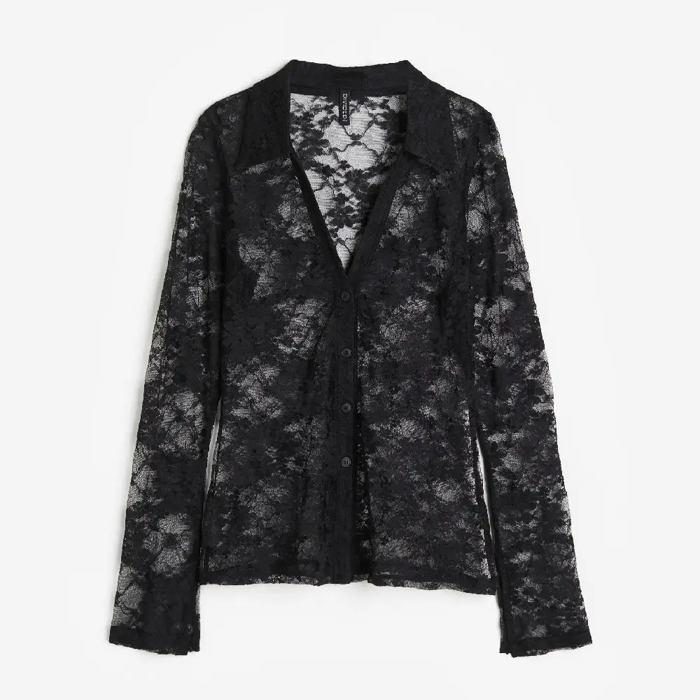 

Рубашка H&M Lace, черный