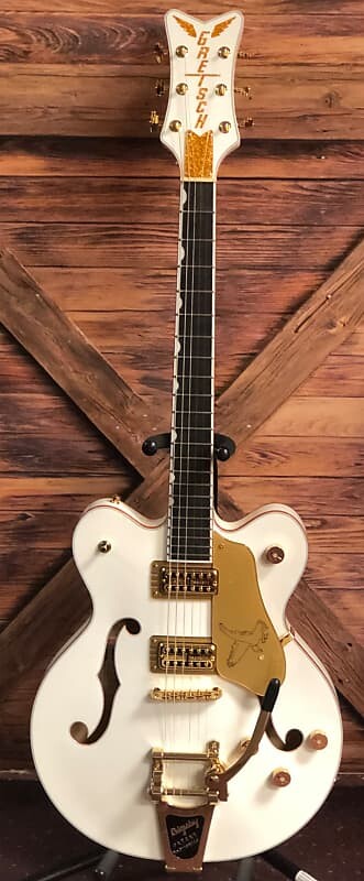 

НОВЫЙ центральный блок Gretsch White Falcon G6636T Players Edition 2022 года G6636T Players Edition Falcon Center Block