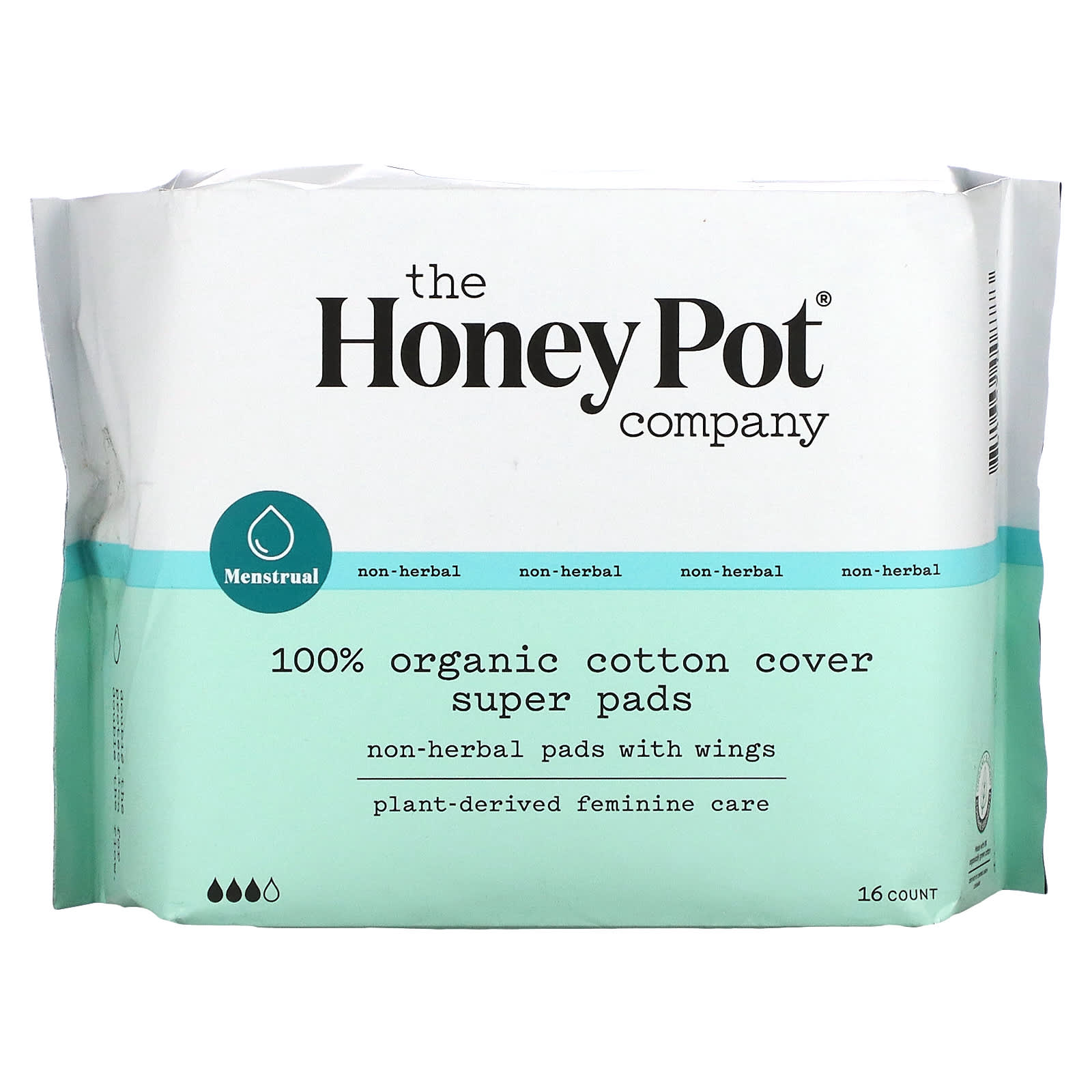 цена Органические Прокладки The Honey Pot Company с крылышками