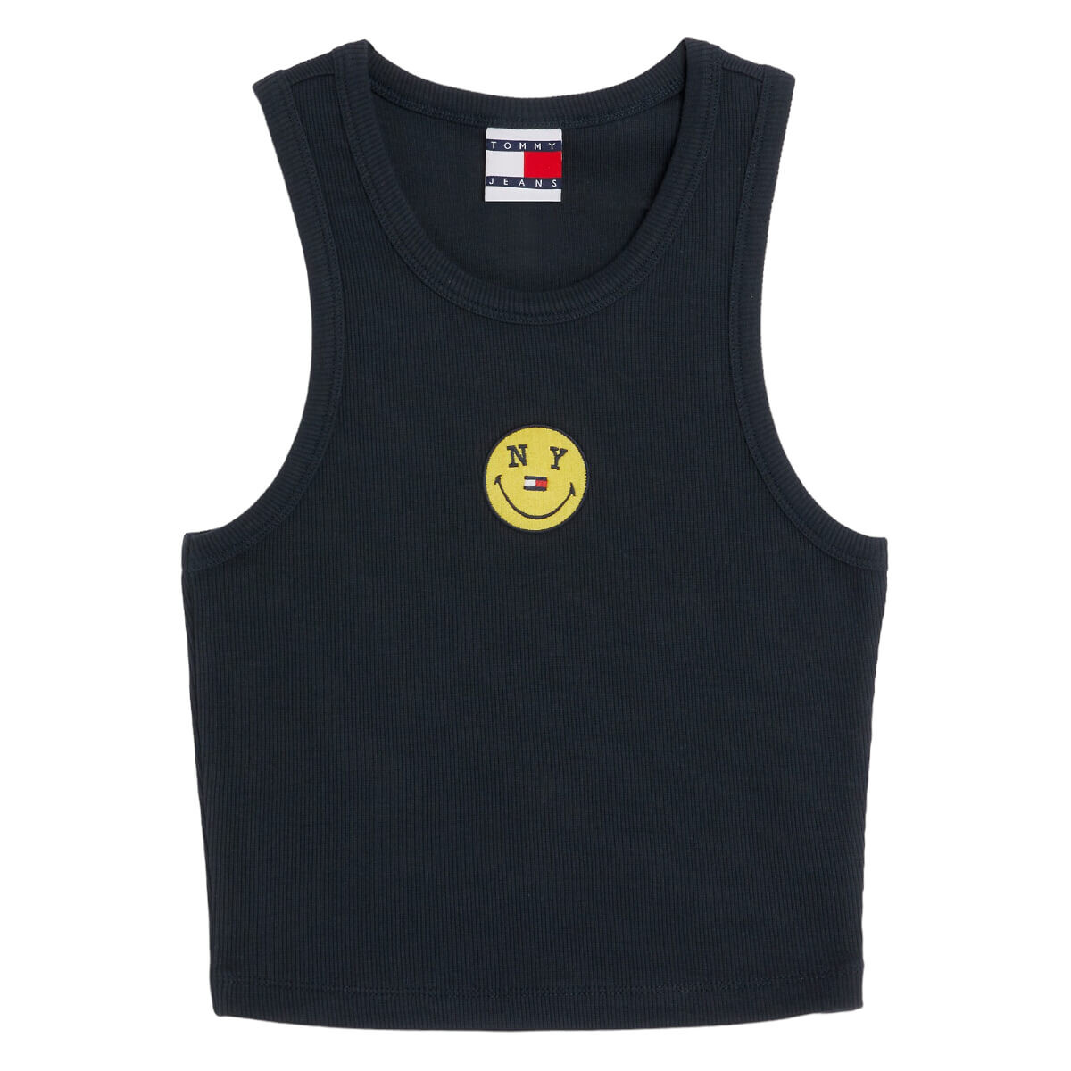 

Топ Tommy Jeans by Tommy Hilfiger X Smiley Tank Cropped, серовато-синий