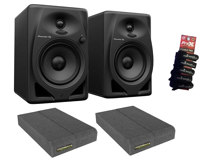 Комплект Pioneer DJ DM-50D 5-дюймовая настольная мониторная система (черный) + изолирующие прокладки K-DM50DK-ISO100-MT5-DJ dj bag k max