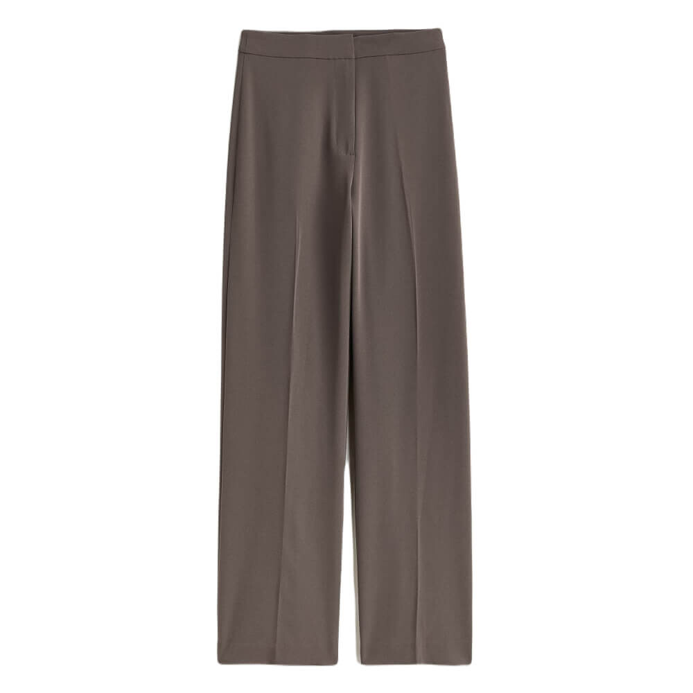 

Брюки H&M Wide-cut, темно-серый