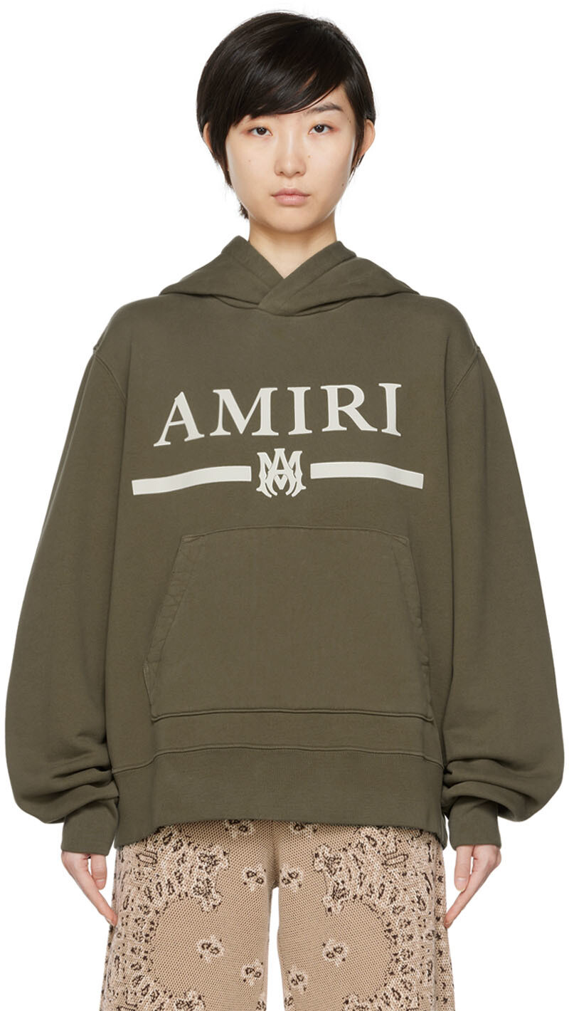 

Худи MA Bar цвета хаки AMIRI