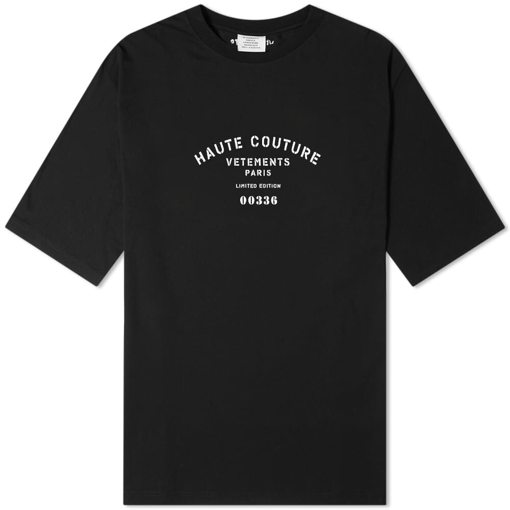 

Футболка VETEMENTS Couture Logo Tee