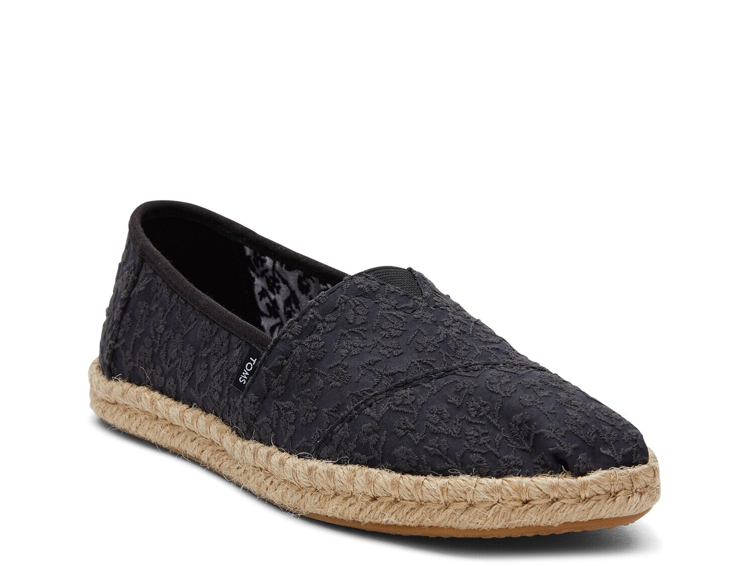 

Эспадрильи без шнуровки Alpargata Rope TOMS, черный