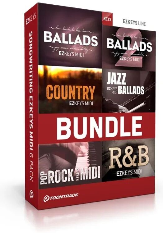 

Набор инструментов Toontrack Songwriting EZkeys MIDI, 6 шт.