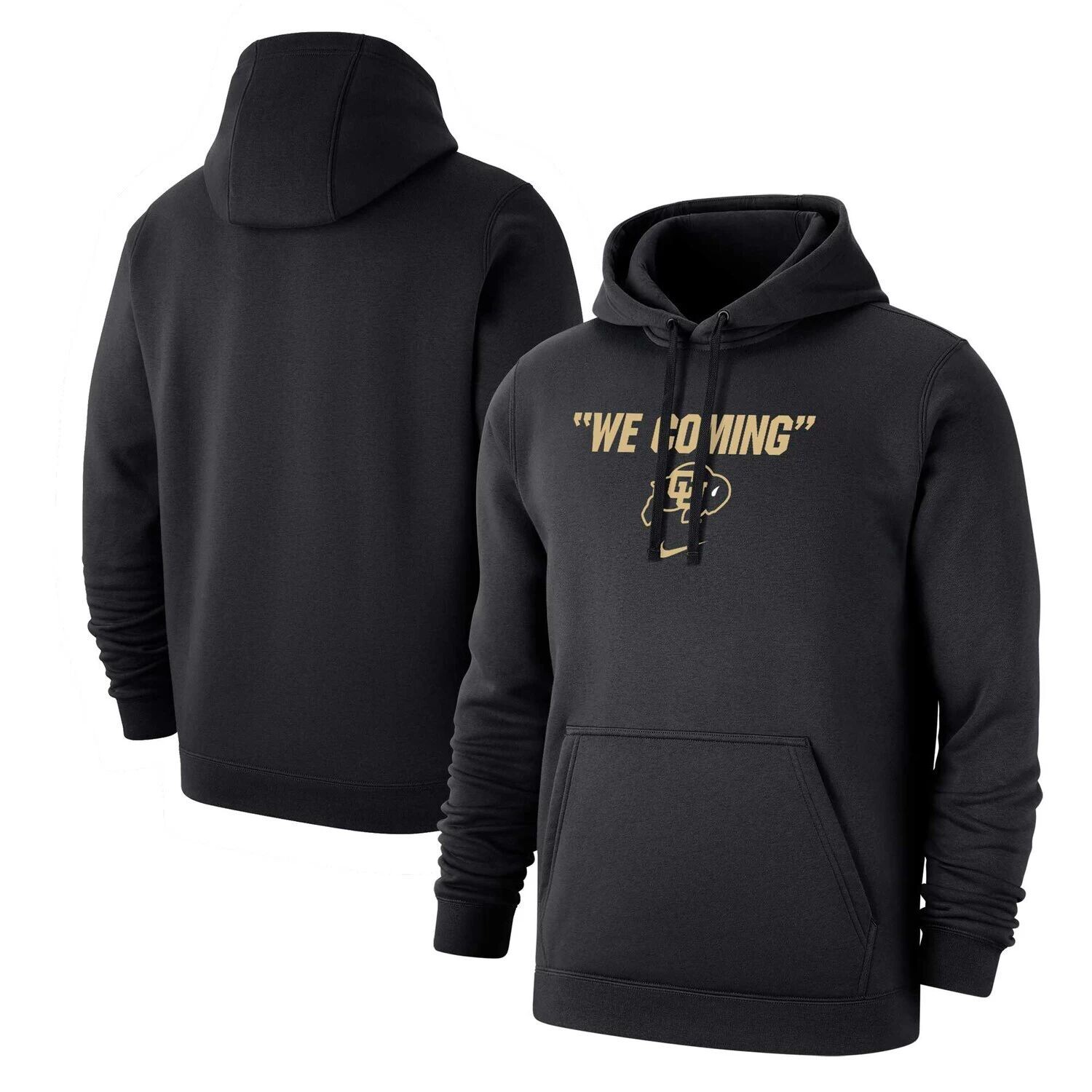 

Мужской черный пуловер с капюшоном Colorado Buffaloes We Coming Nike