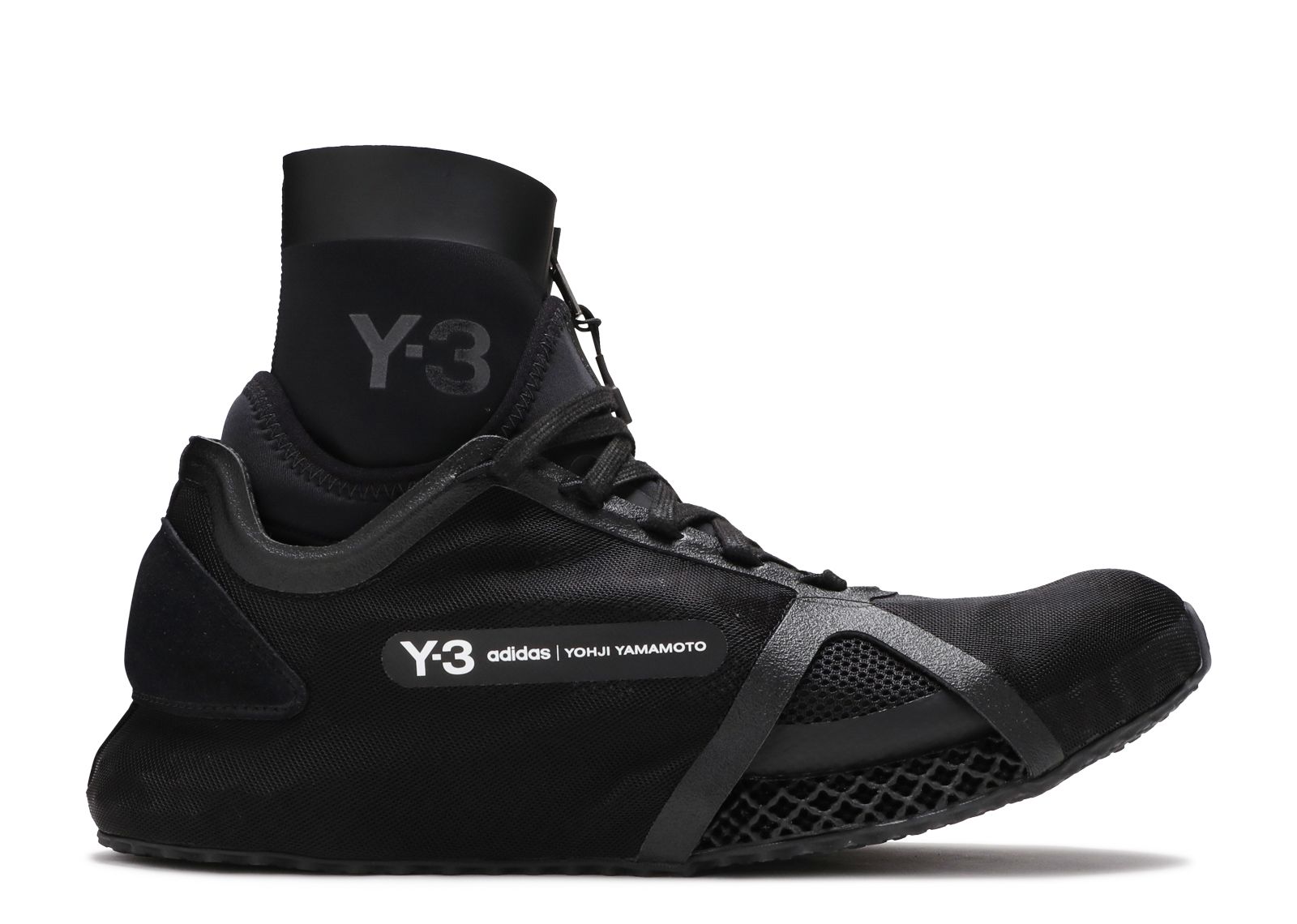 Кроссовки adidas Y-3 Runner 4D Iow High 'Black', черный