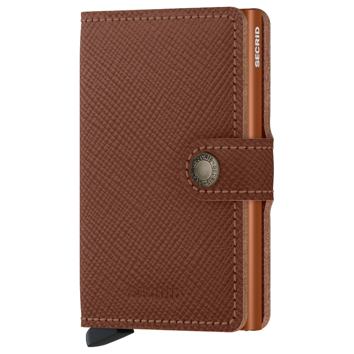 

Кошелек Secrid Saffiano Mini 6cc 10 см RFID, цвет caramel