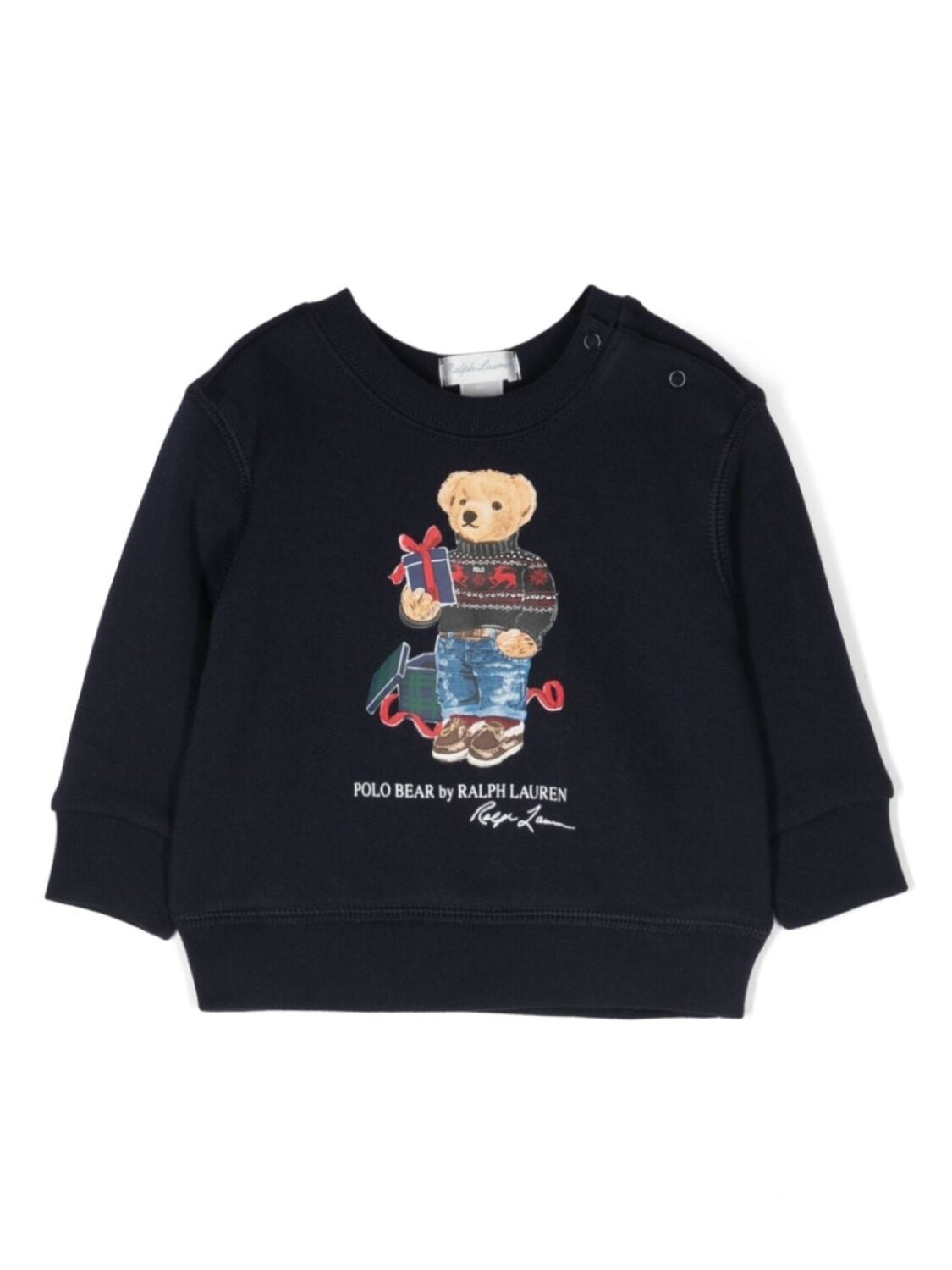 

Ralph Lauren толстовка из джерси с принтом Polo Bear, синий