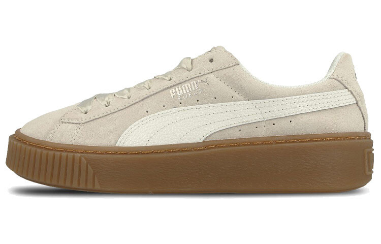 

Puma Suede Platform Bubble Женские скейтерские туфли бежевые