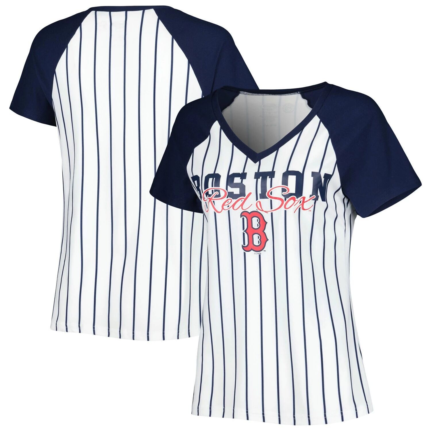 

Женская ночная рубашка в тонкую полоску Concepts Sport, белая Boston Red Sox Reel