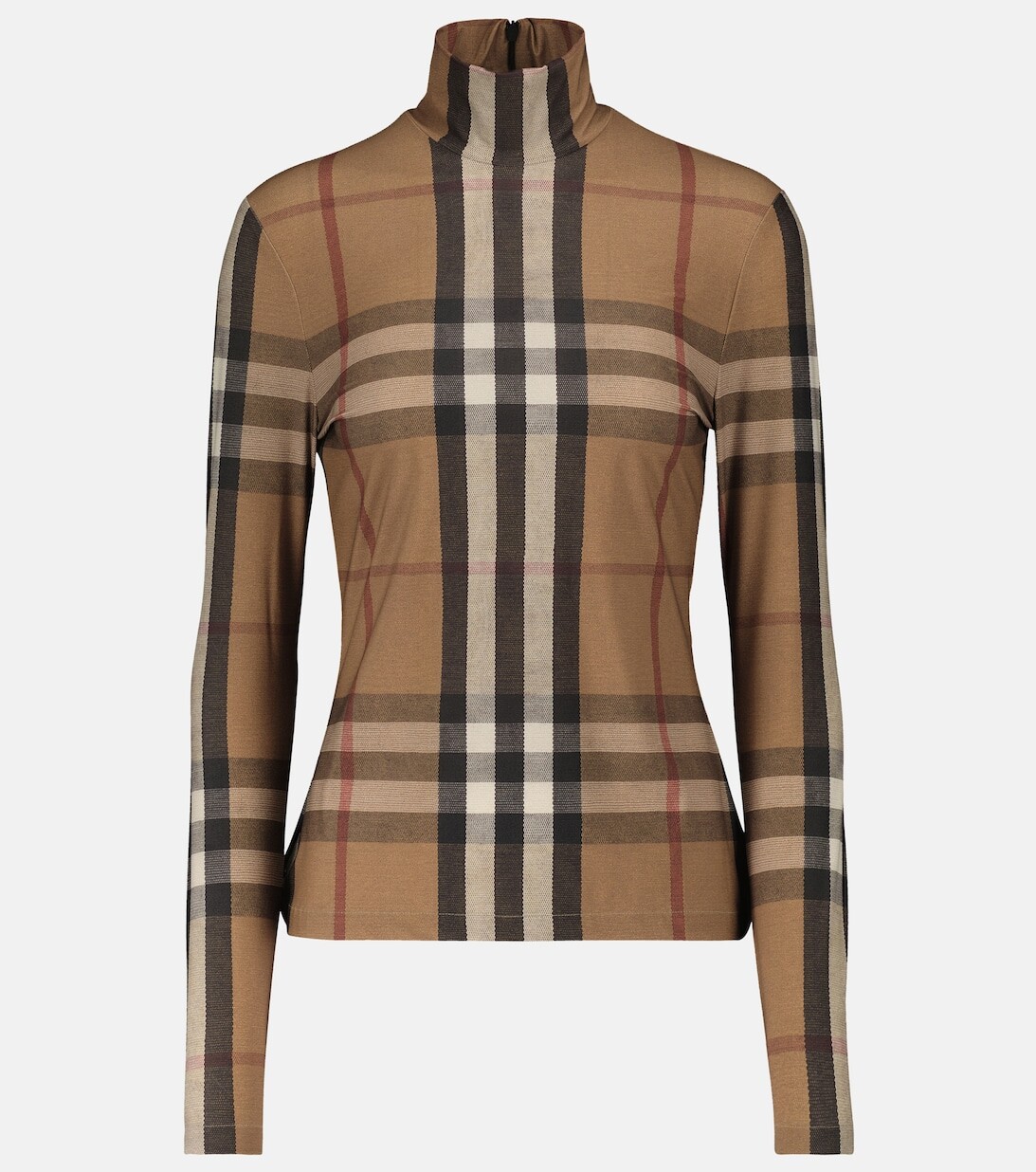 

Водолазка в винтажную клетку BURBERRY, коричневый