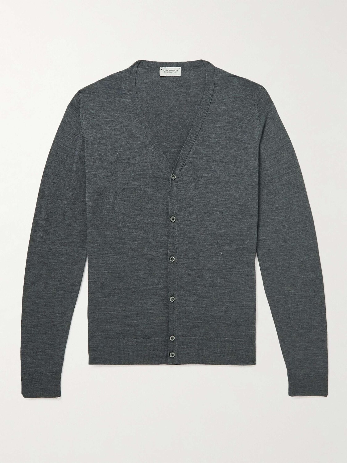 

Классический кардиган Petworth Slim-Fit из шерсти мериноса JOHN SMEDLEY, серый