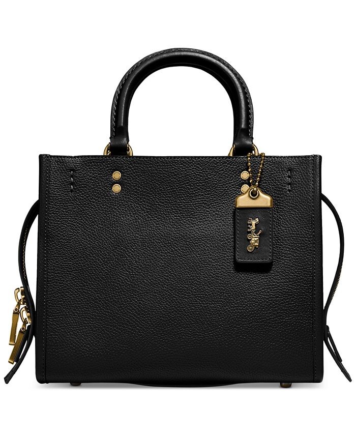 

Кожаная сумка Rogue 25 COACH, черный