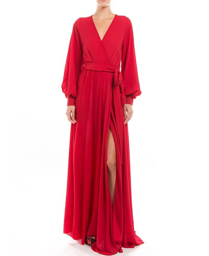 цена Женское платье макси Venus Meghan Los Angeles, красный