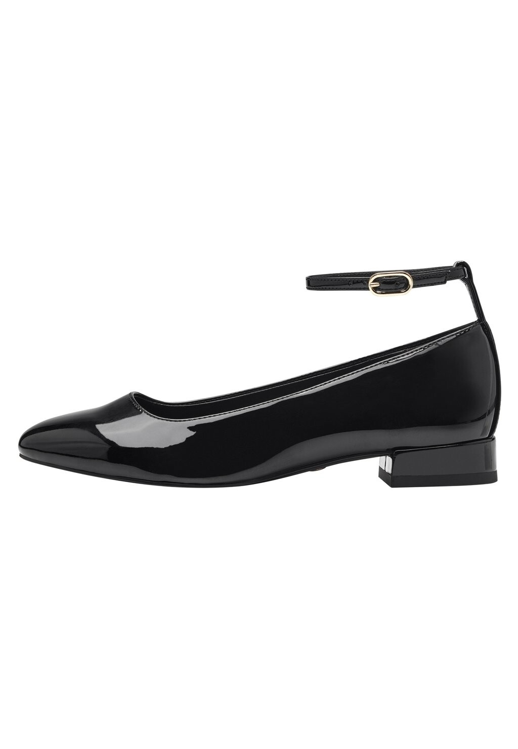

Балетки с ремешками Tamaris, цвет black patent