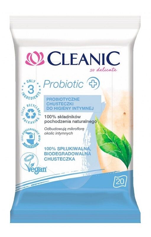 

Cleanic Probiotic салфетки для интимной гигиены, 20 шт.