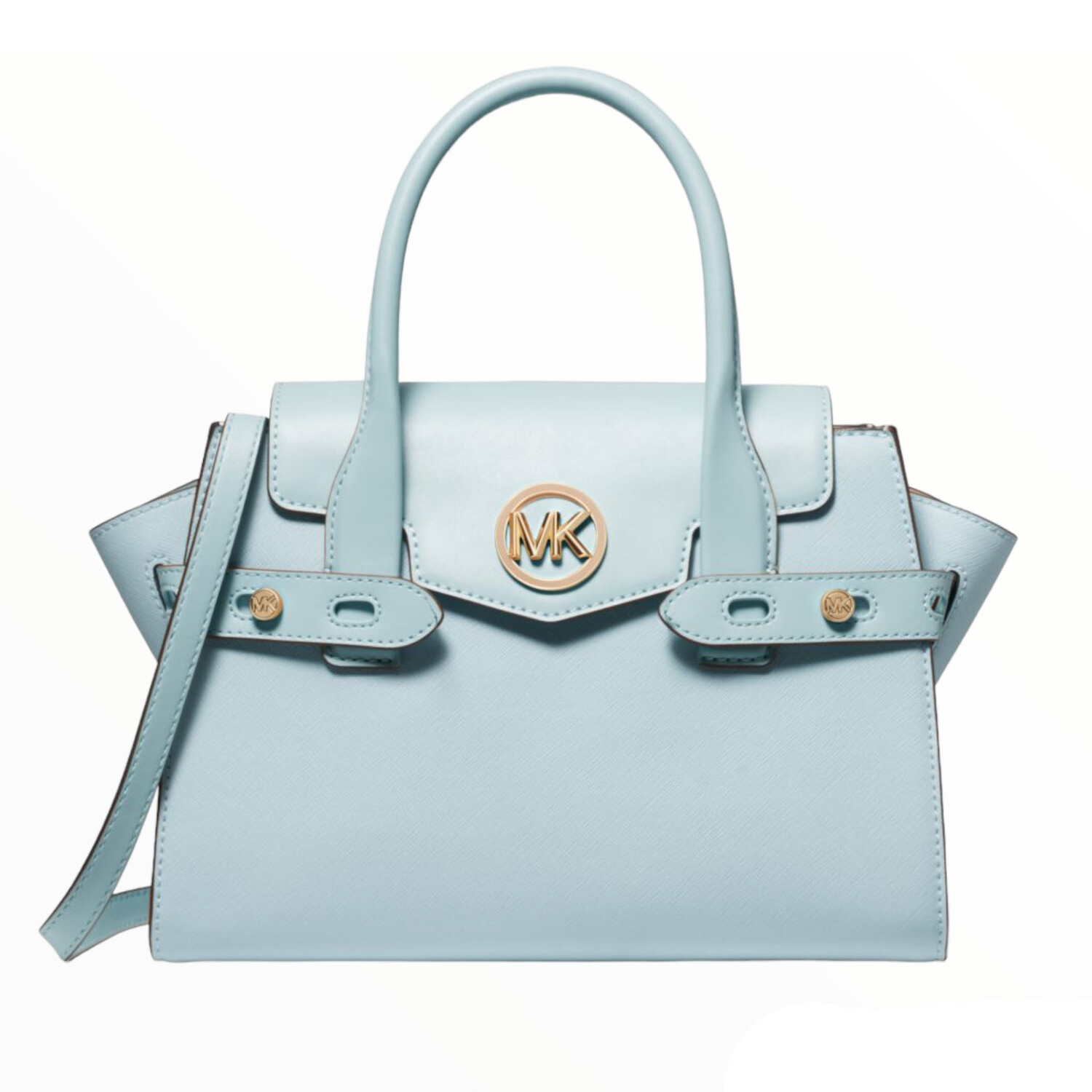 

Сумка Michael Michael Kors Carmen Medium Faux Leather Belted, голубой