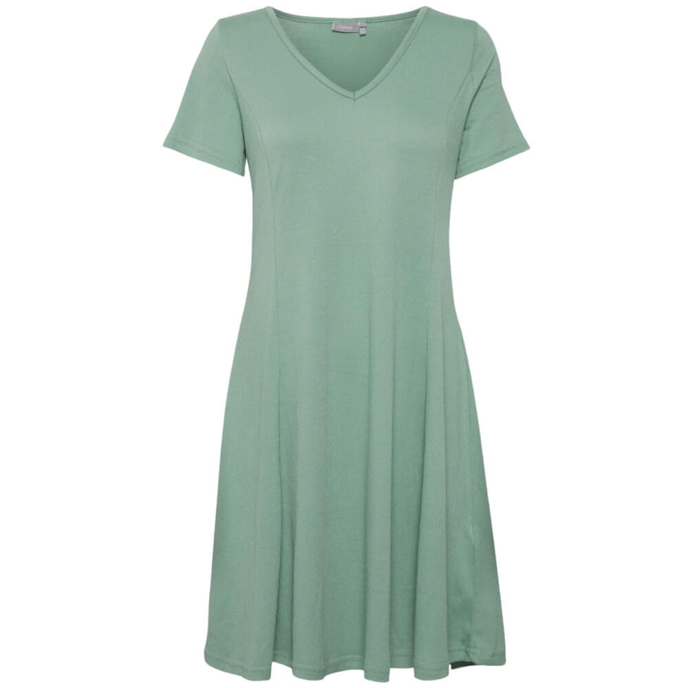 Платье Fransa Frfemelva, зеленый женское платье с коротким рукавом и v образным вырезом свободного покроя