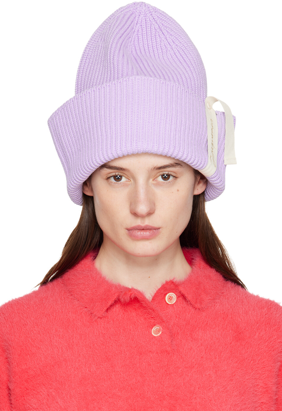 

Фиолетовая шапка Le Raphia 'Le Bonnet Pipa' Jacquemus