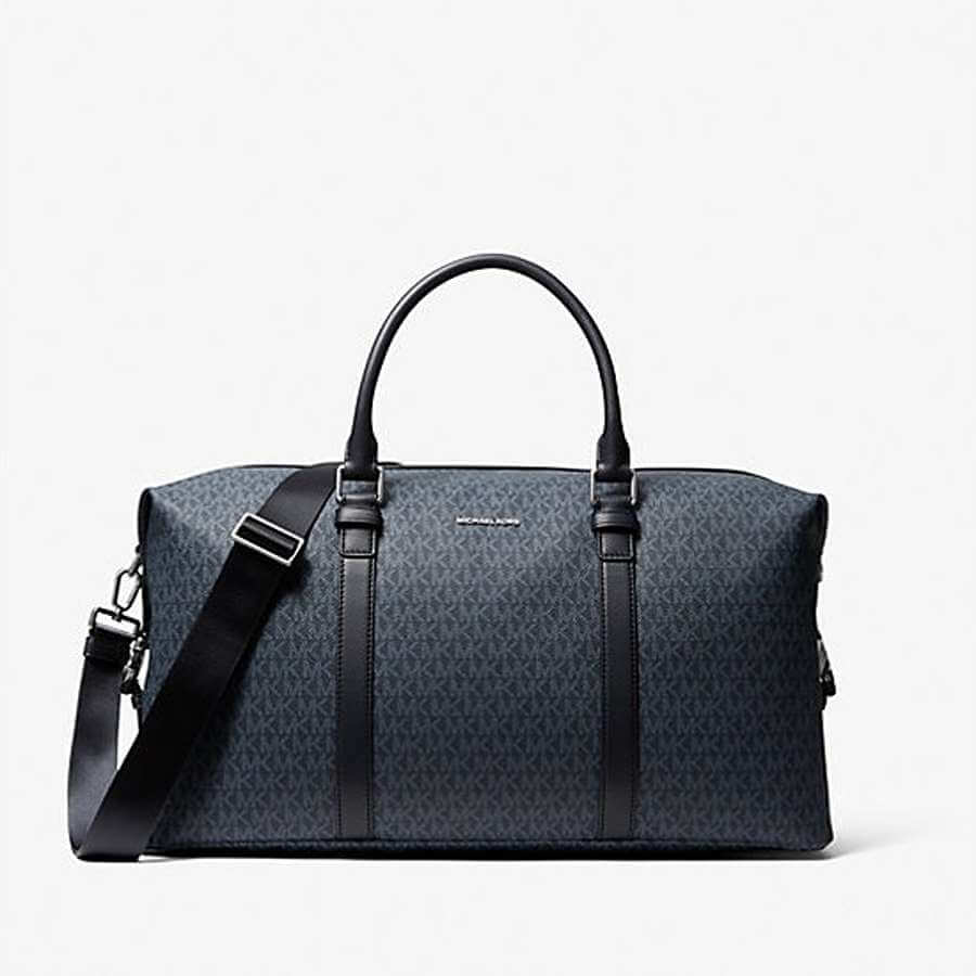 Сумка Michael Kors Hudson Logo Weekender, темно-синий - фото