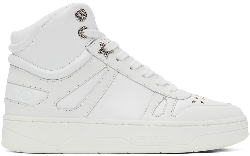 

Белые кроссовки Hawaii Hi Top/F Jimmy Choo