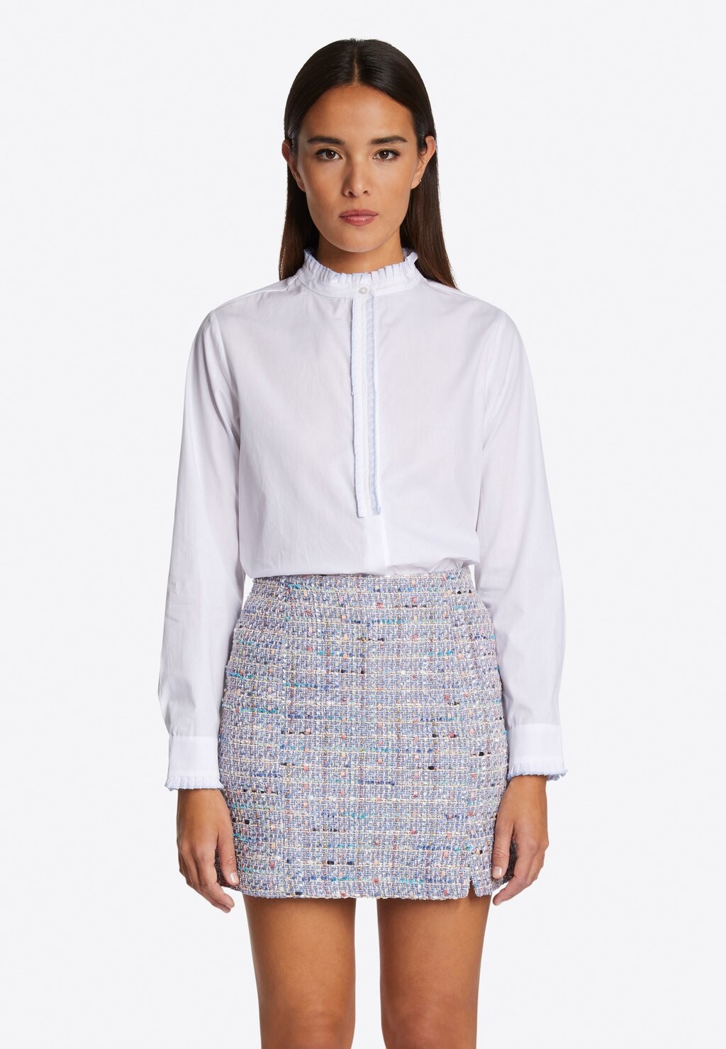 

Блузка-рубашка MIT RÜSCHENDETAILS Rich & Royal, цвет white
