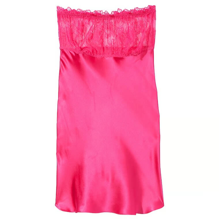 Комбинация Victoria's Secret VS Archives Silk, ярко-розовый
