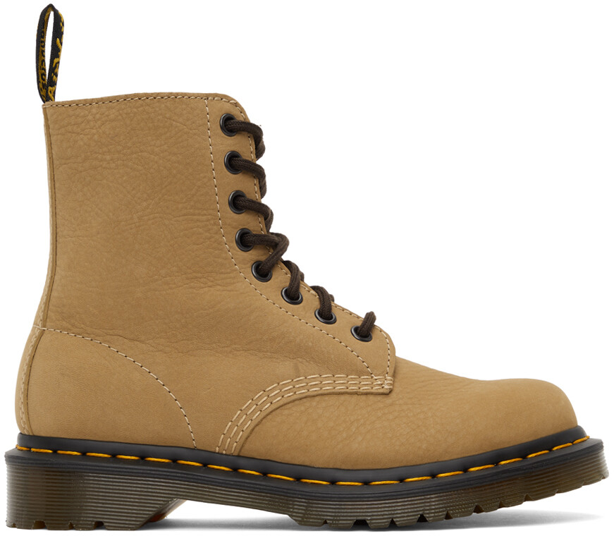 

Желто-коричневые ботинки из нубука 1460 Pascal Dr. Martens