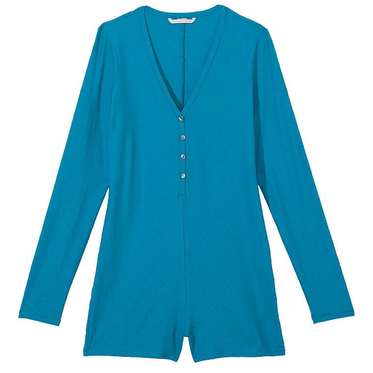 

Ночная рубашка Victoria's Secret Terrot Cotton Romper, голубой