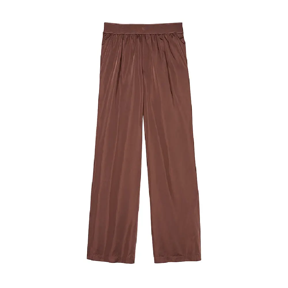 

Брюки Victoria's Secret Lux Glossy Sport Wide-Leg, коричневый