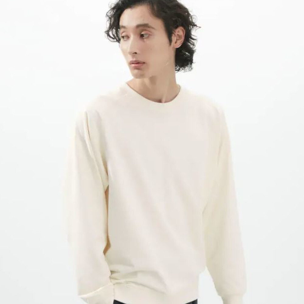 

Свитшот тонкая ткань Uniqlo Light Sweatshirt, белый