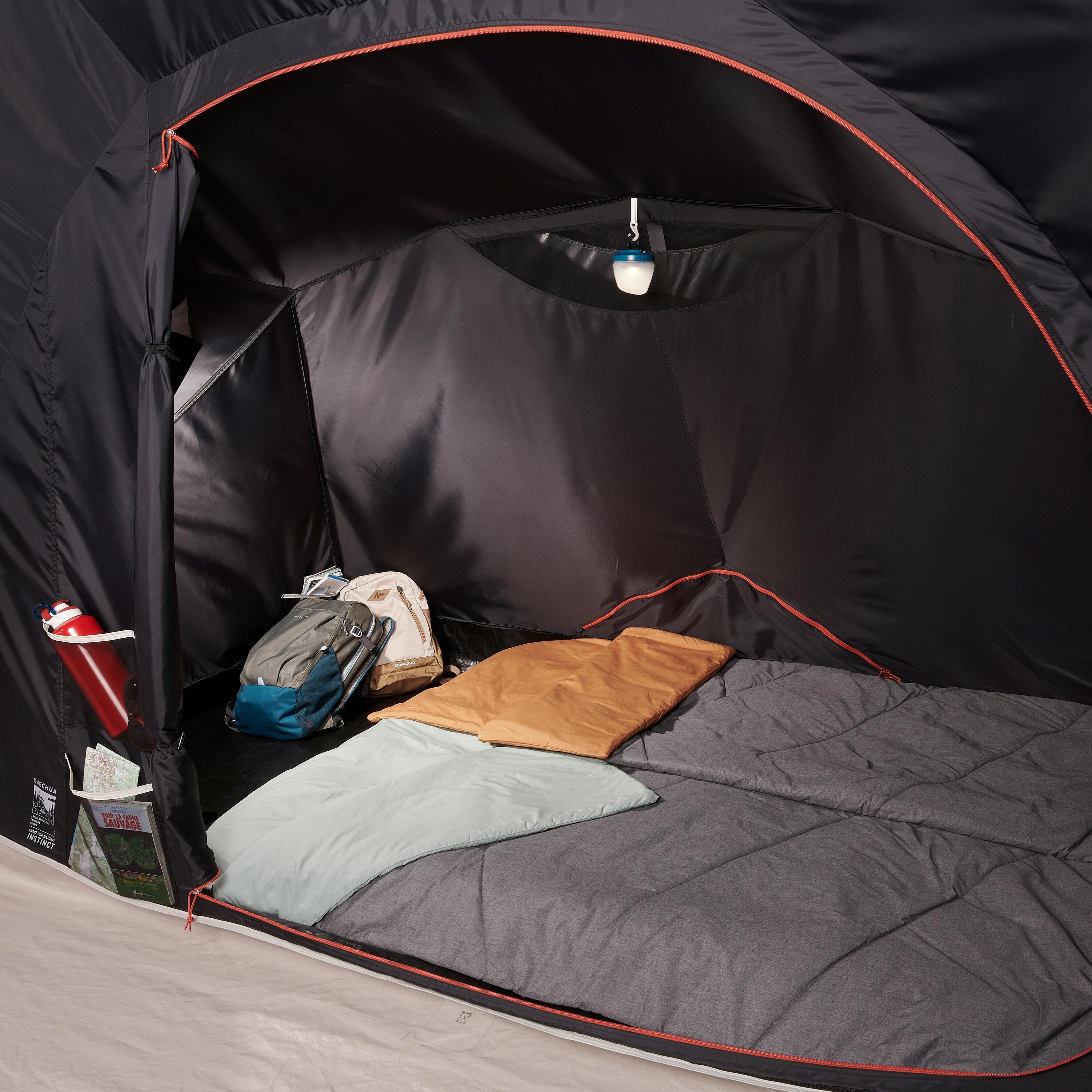 палатка с надувной кроватью и диваном