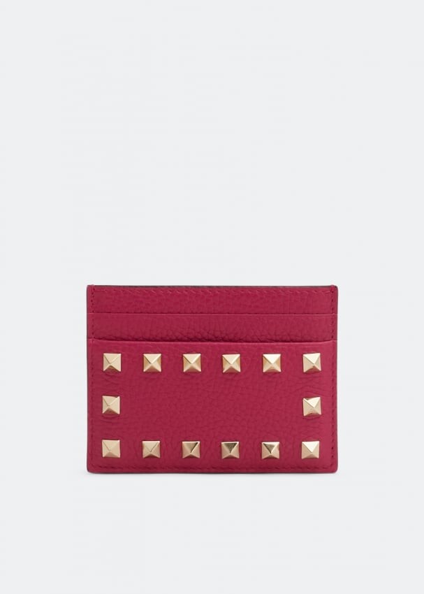 

Картхолдер VALENTINO GARAVANI Rockstud cardholder, розовый