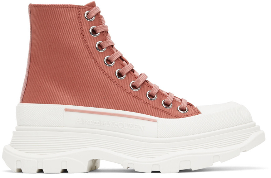 

Розовые высокие кеды Tread Slick Alexander McQueen