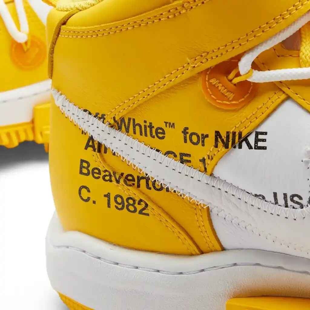 Air force 1 x off white yellow hotsell