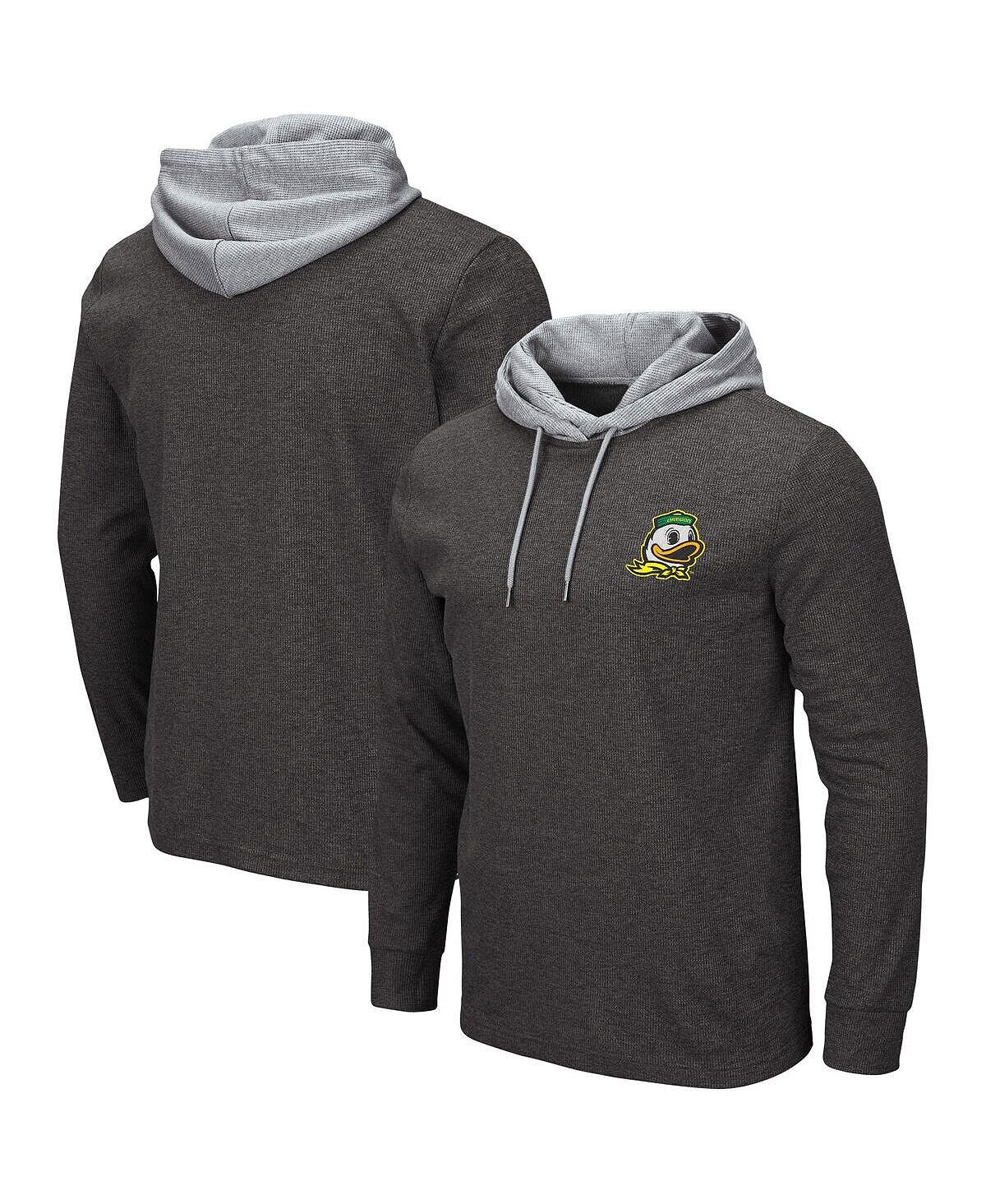 

Мужские черные термобелье oregon ducks milhouse 2.0 athletic fit с длинным рукавом и капюшоном Colosseum, черный