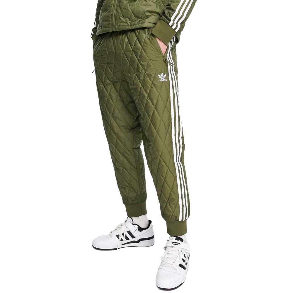 

Джоггеры Adidas Originals Adicolor Three Stripe Quilted Track, хаки