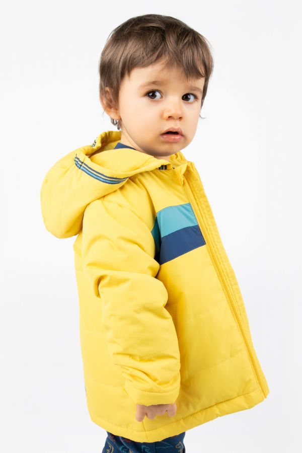 Демисезонная куртка Coccodrillo желтый с капюшоном куртка gramicci демисезонная подкладка размер xs желтый