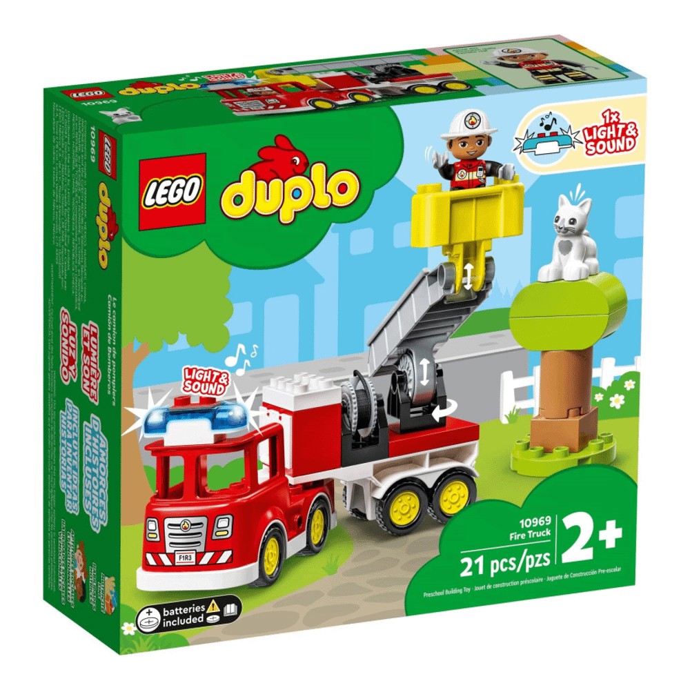 Конструктор LEGO DUPLO 10969 Пожарная машина с мигалкой конструктор lego duplo 10969 fire truck set пожарная машина с мигалкой 21 дет