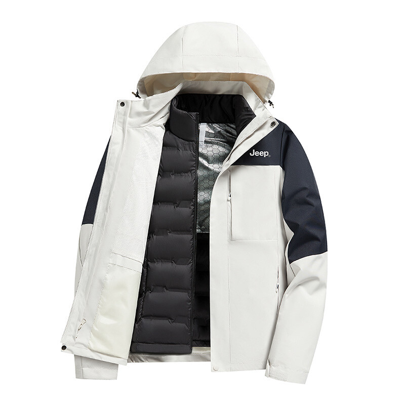 

Пуховик унисекс Jeep, цвет Warm White